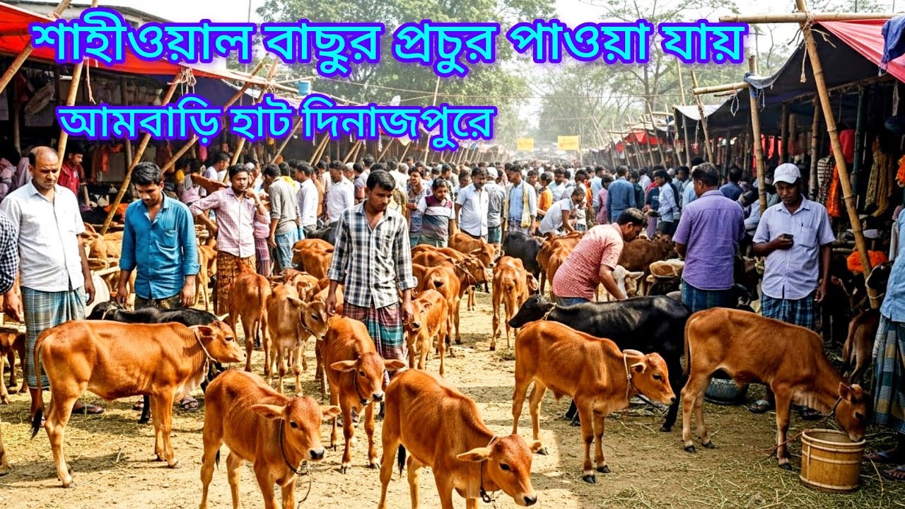 শাহীওয়াল বাছুর প্রচুর পাওয়া যায় AMBARI HAT DINAJPUR 