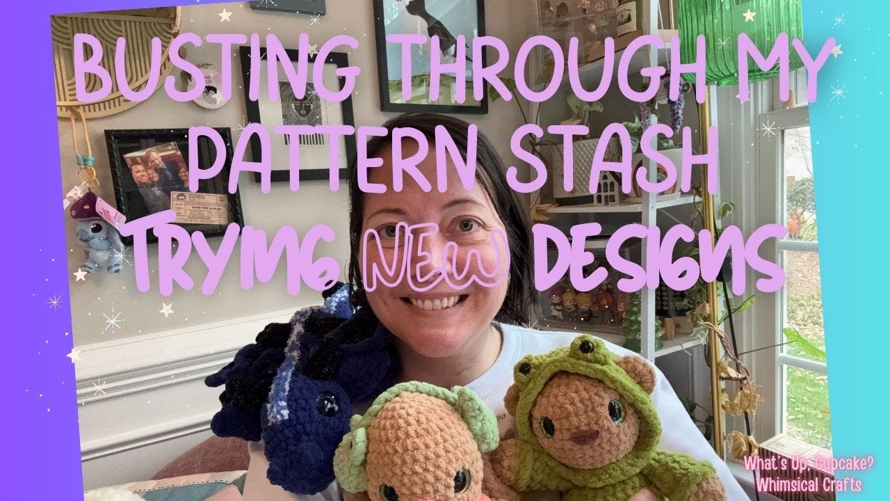 A Week of Working Through My Crochet Pattern Stash: Trying New & Unique Patterns