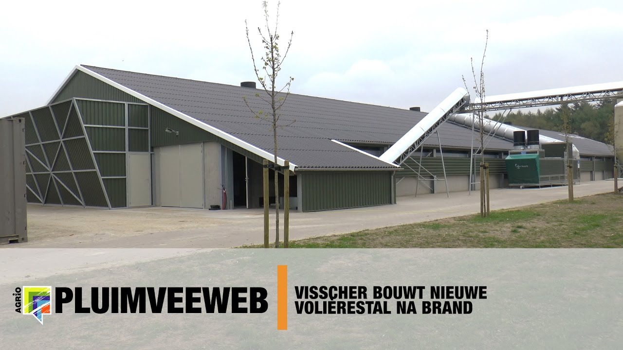 Visscher opent nieuwe volièrestal na brand - www.pluimveeweb.nl