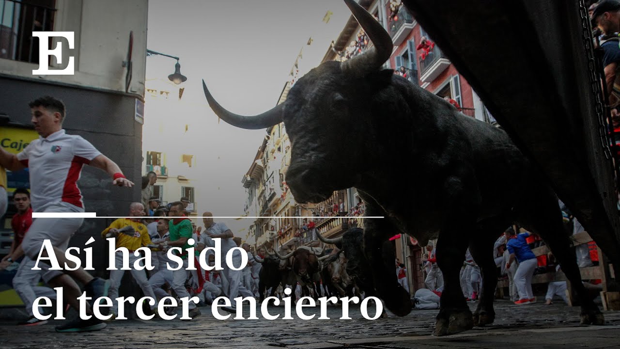 Así ha sido el tercer encierro de San Fermín 2022 | EL PAÍS