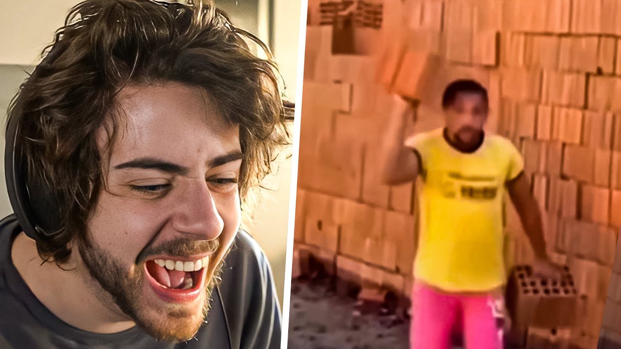 cellbit rachando o bico com o NINJA DO TIJOLO