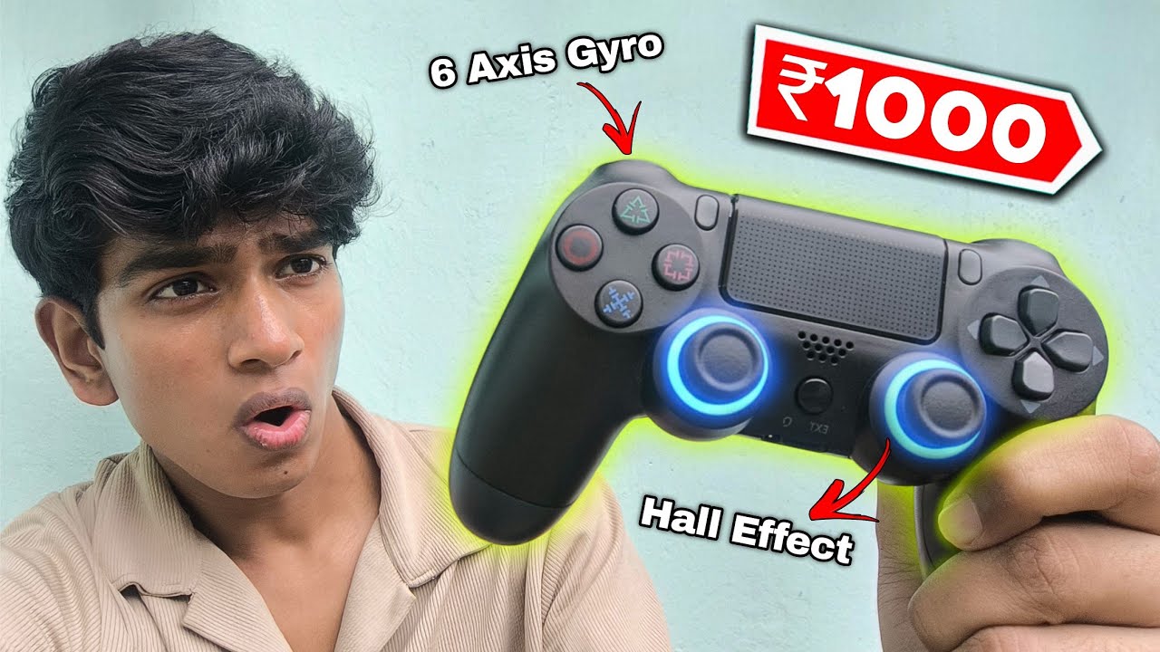 This 1000₹ wireless controller have hall effect joystick + trigger | Nitho p4 review