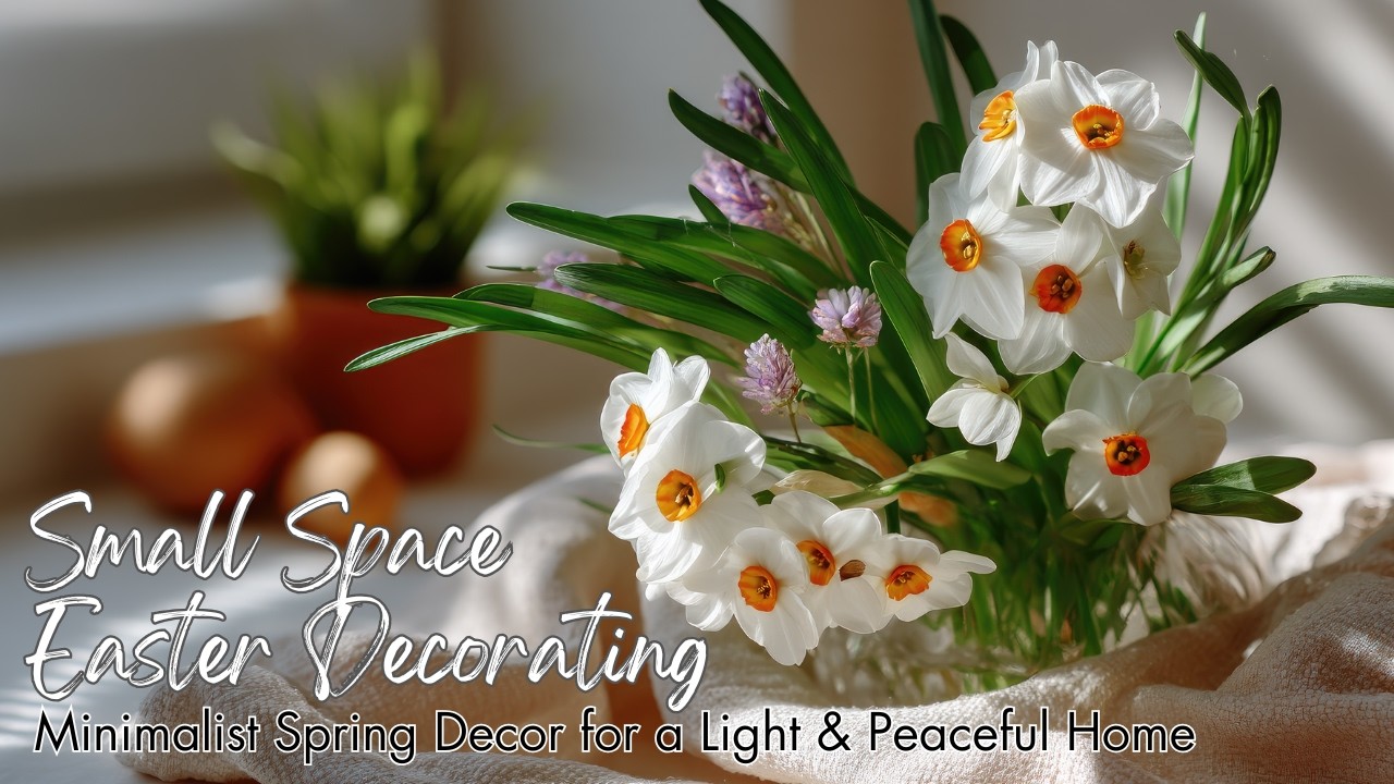 Small Space Easter Decorating | Minimalist Spring Decor for a Light & Peaceful Home