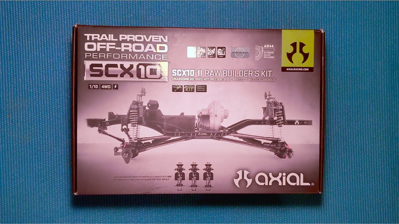Axial SCX10II Raw Builder's Kit Unboxing