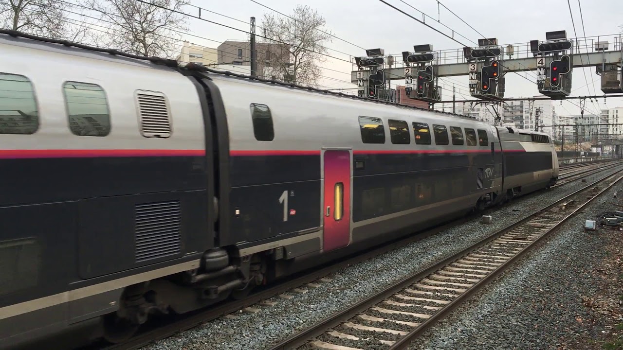 2  trains TGV Dasye Carmillon,TGV, TER, Fret, infra, &agrave; Lyon le Jeudi 8 F&eacute;vrier 2018