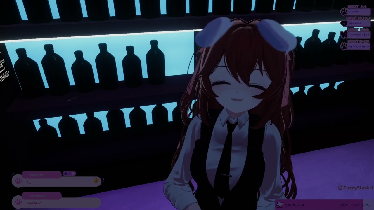 2/20/26 ♡ dog girl fetches you a drink asmr but she's also rambling a lot and.. singing?? ♡
