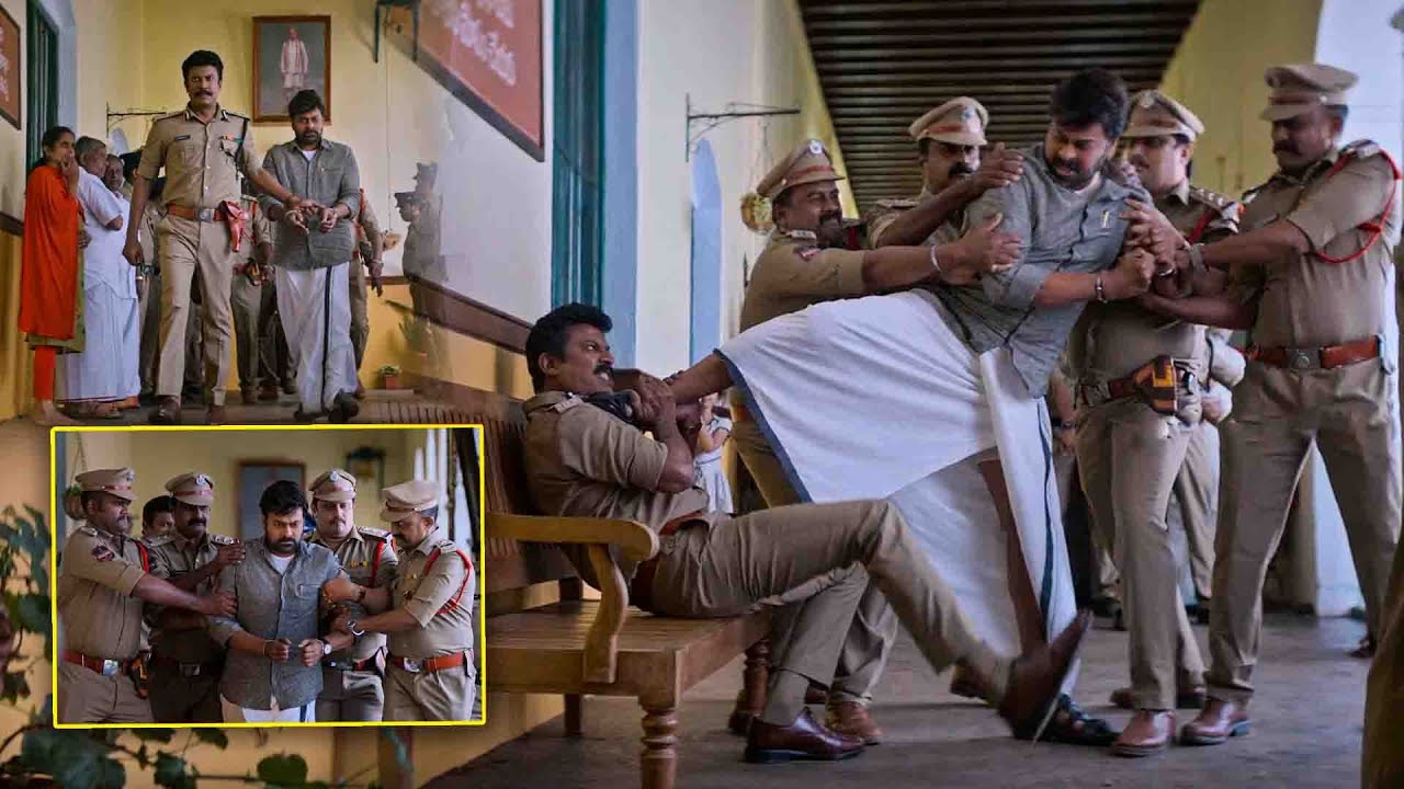 Chiranjeevi Biggest Blockbuster Movie Ultimate Action Scene || Samuthirakani || Kotha Cinema