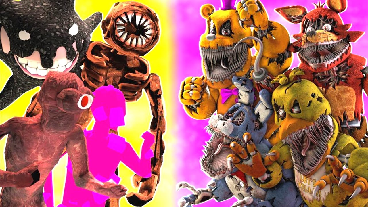[SFM FNaF] Demented vs Roblox doors