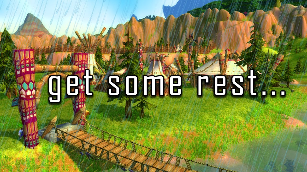 it's okay to rest now... (Mulgore music w/ rain)