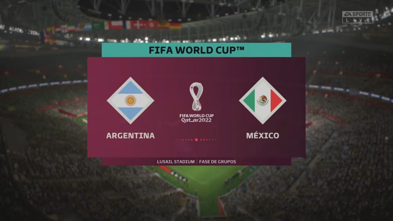 México Vs Argentina Copa del mundo Qatar 2022 FIFA 23 DLC ps5