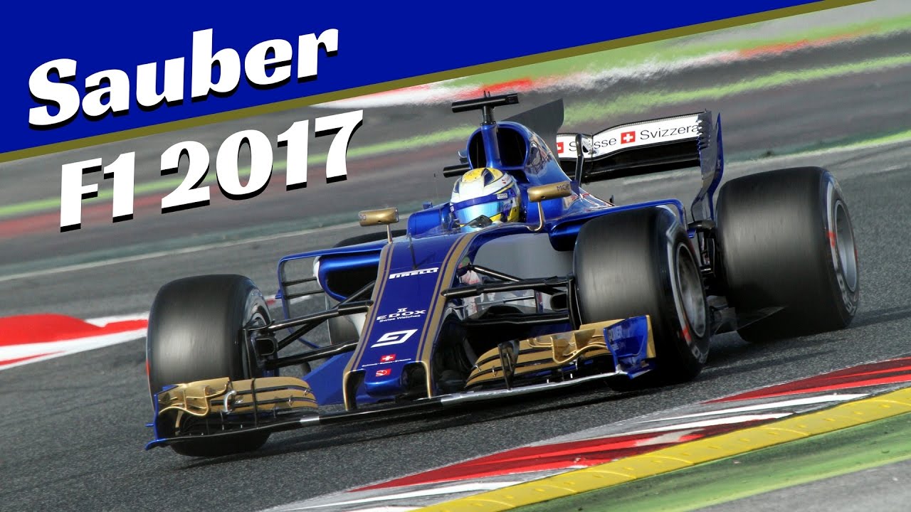2017 F1 Sauber C36  - Bercellona Official test, fly.bys, accelerations & V6 sound!