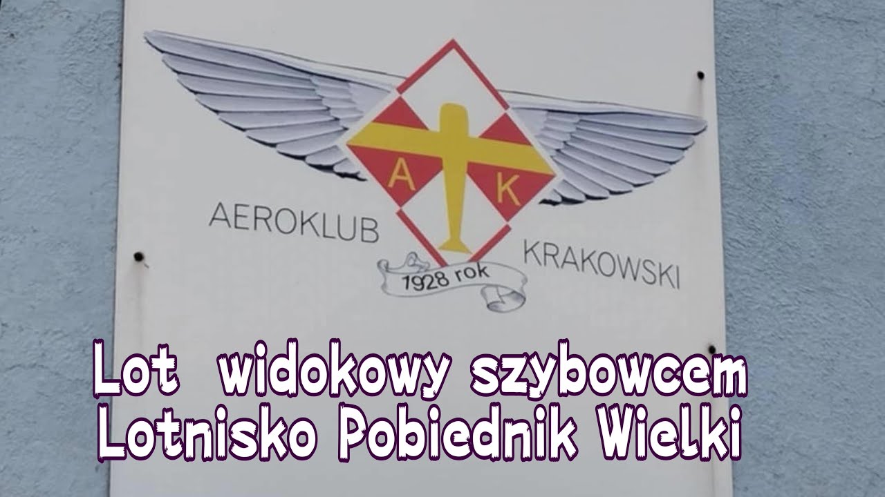 Lot widokowy szybowcem - Lotnisko Pobiednik Wielki (4k)