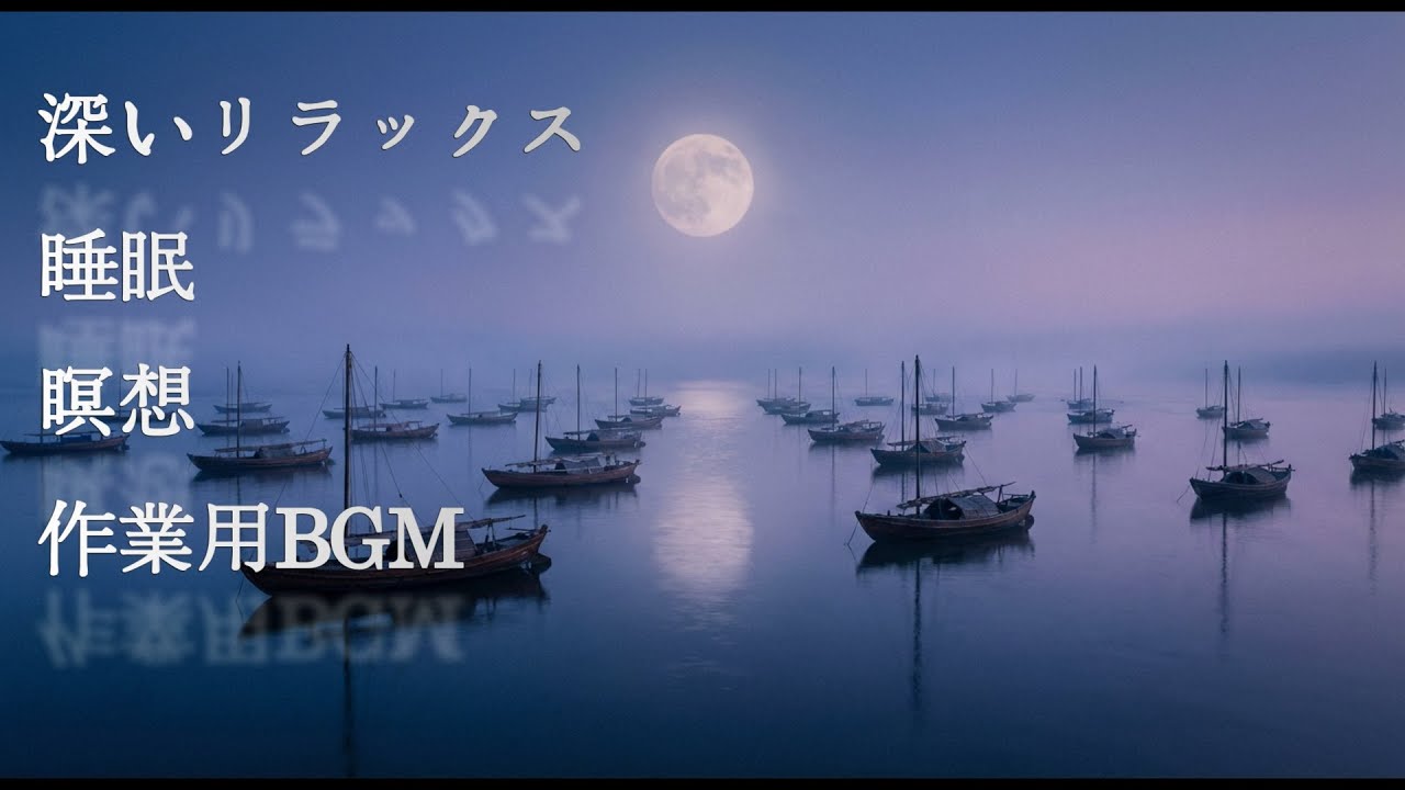 【1時間BGM】深いリラックスと集中のための432Hz BGM｜夜の勉強・作業