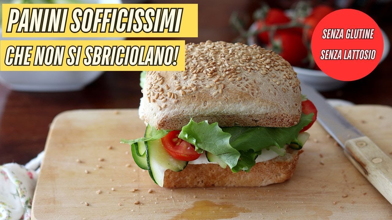 Panini per hamburger senza glutine sofficissimi e facili da preparare che non si sbriciolano