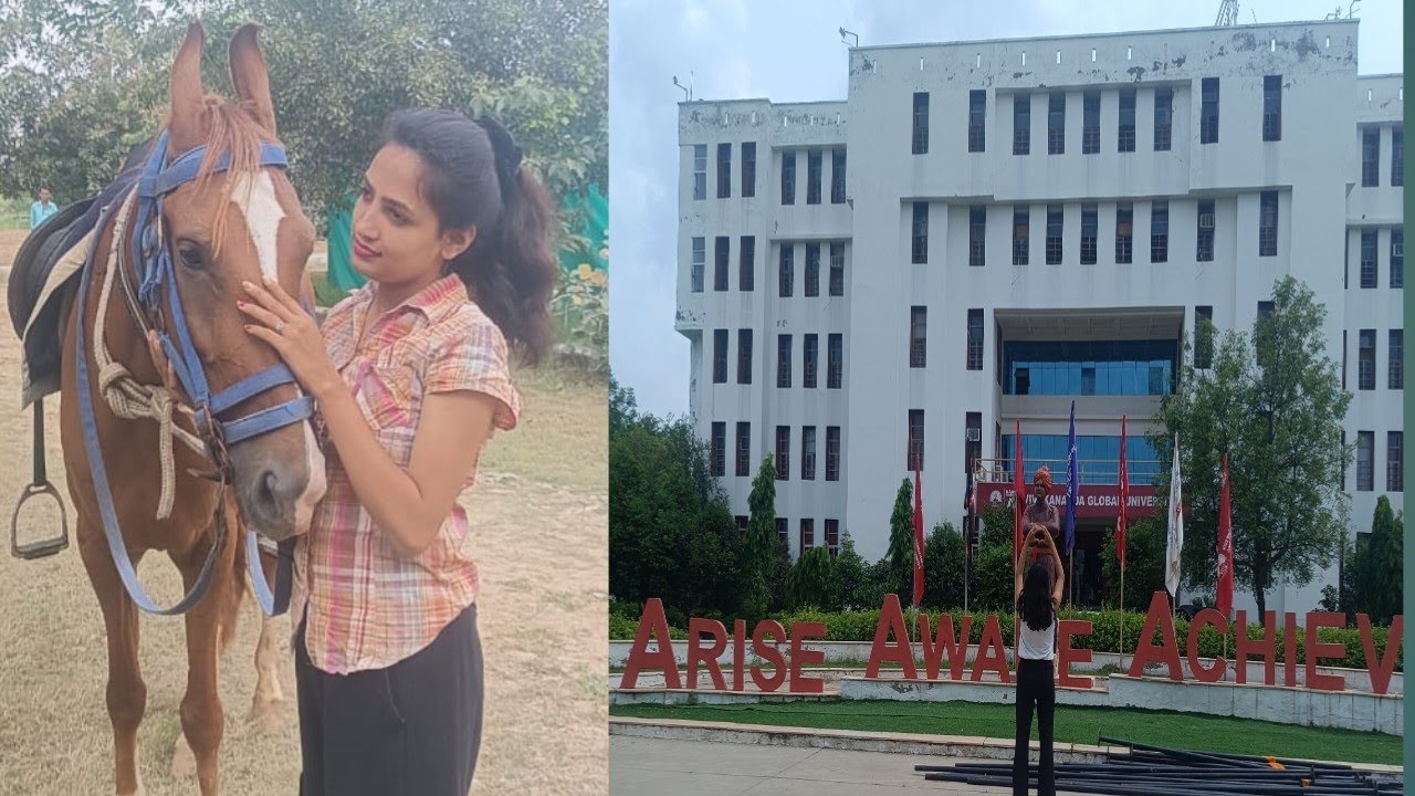 #horse riding and #VGU campus tour 😊