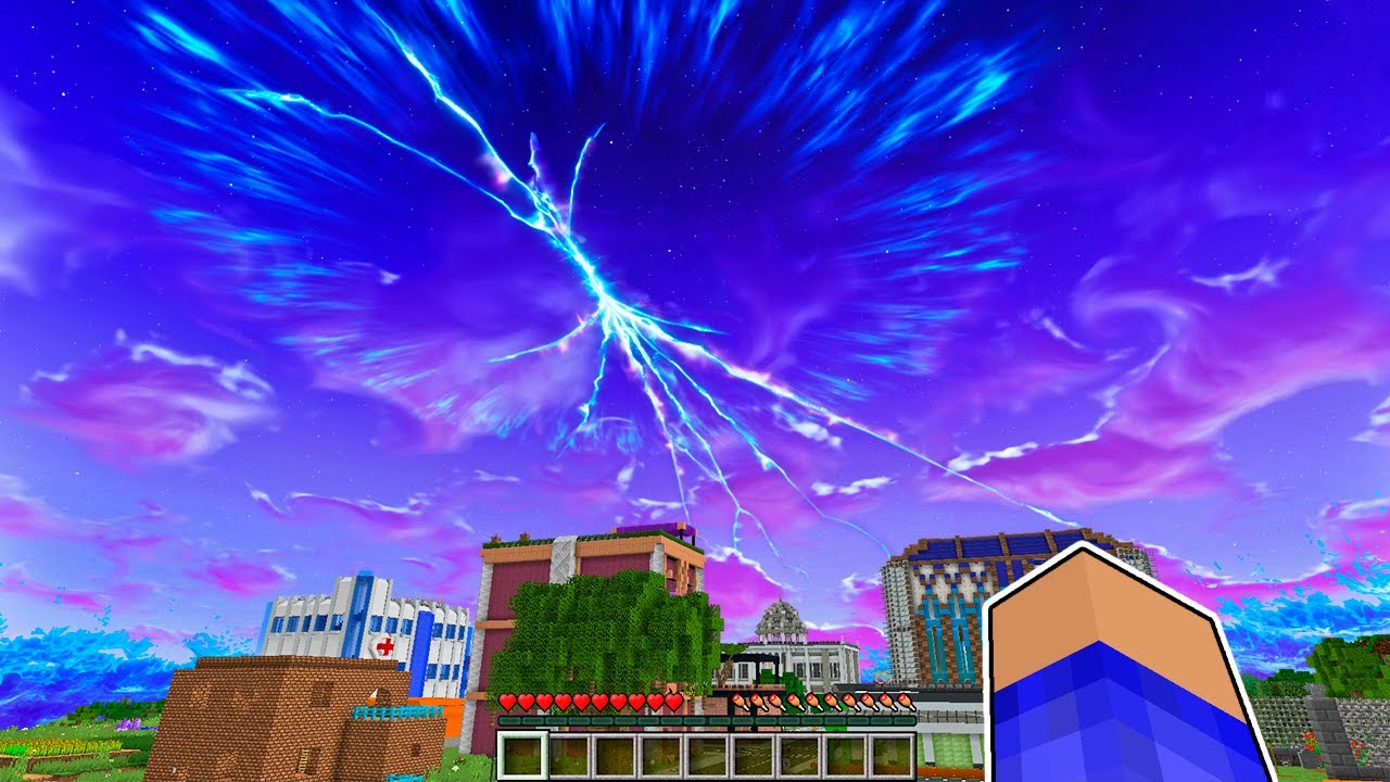LA HISTORIA DE LA GRIETA GIGANTE EN EL CIELO 🌀 PELÍCULA EN MINECRAFT