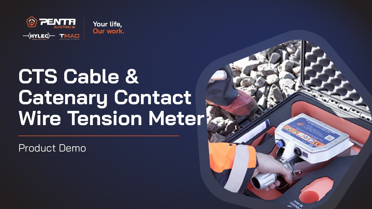 CTS Cable & Catenary Contact Wire Tension Meter | Ground-Level Rail Tension Measurement