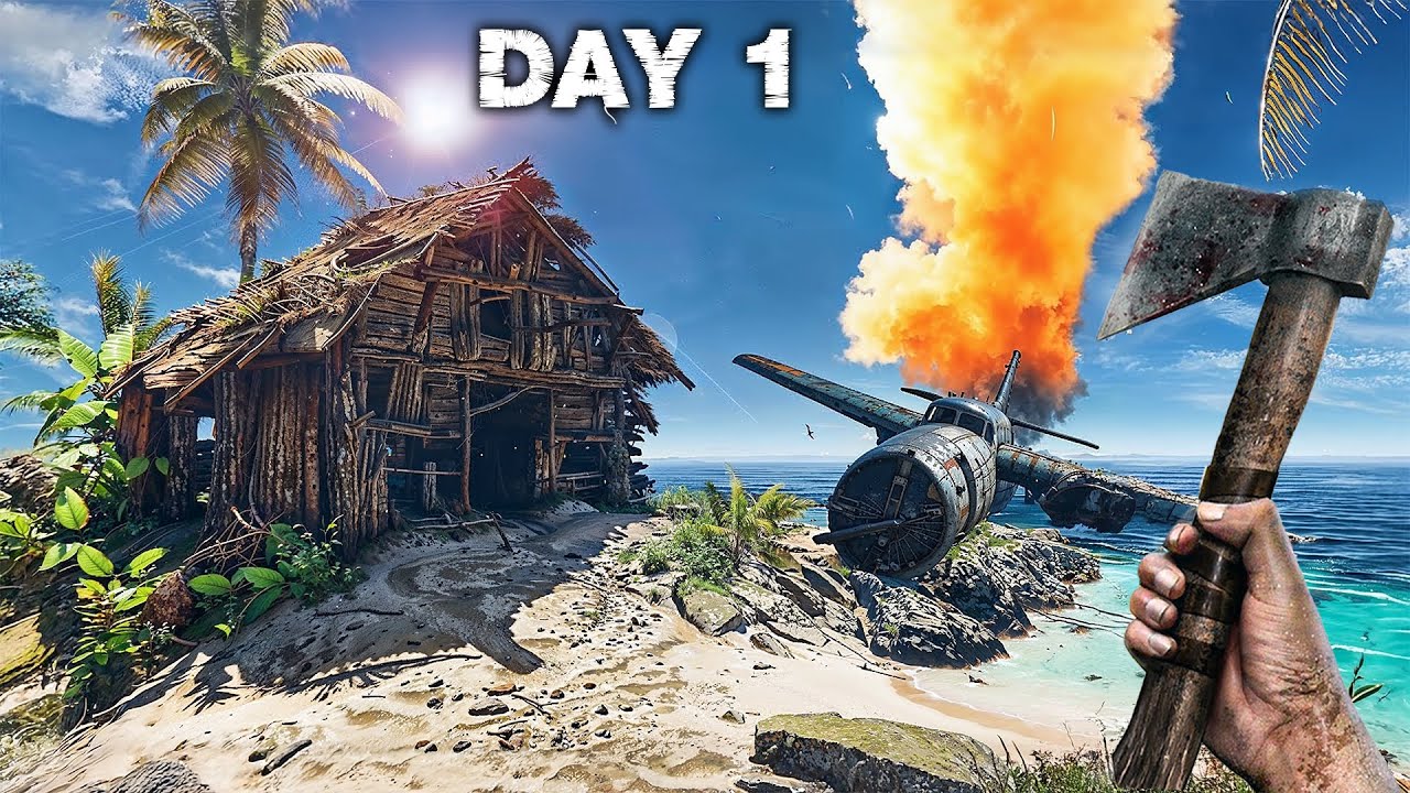 DAY 1 - A Terrifying NEW Survival Island Game... | Project Castaway