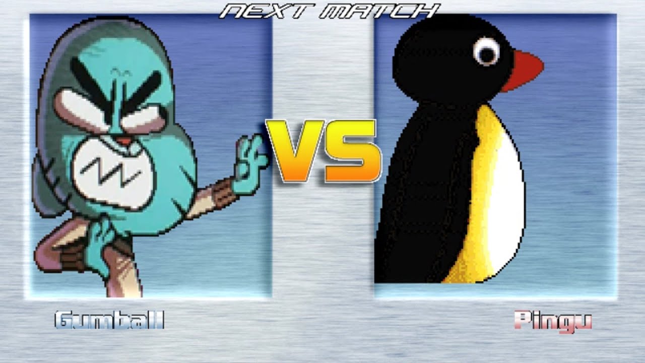 M.U.G.E.N BATTLES | Gumball vs Pingu | The Amazing World of Gumball vs Pingu