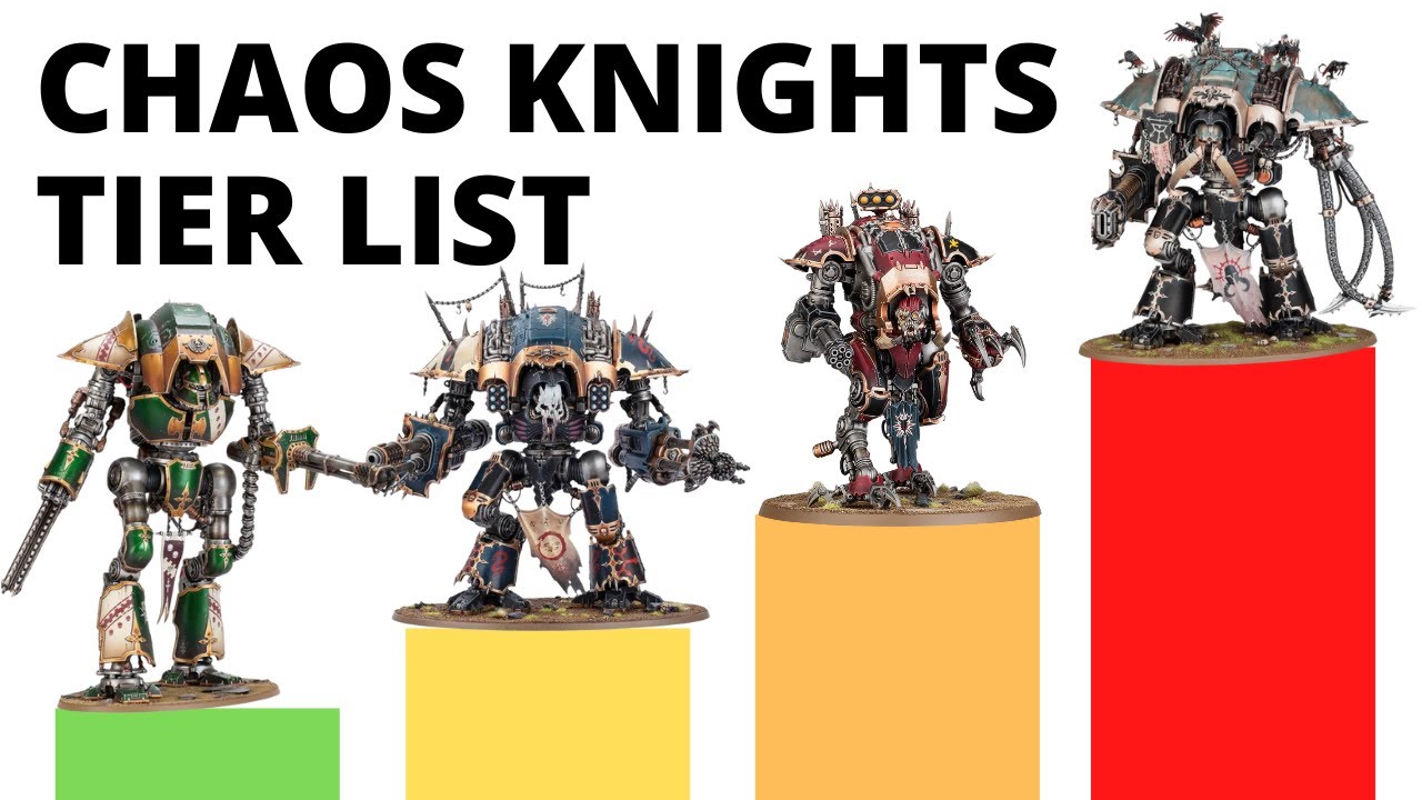 Codex Chaos Knights Units Tier List in 10th Edition Warhammer 40K - Strongest + Weakest Datasheets?