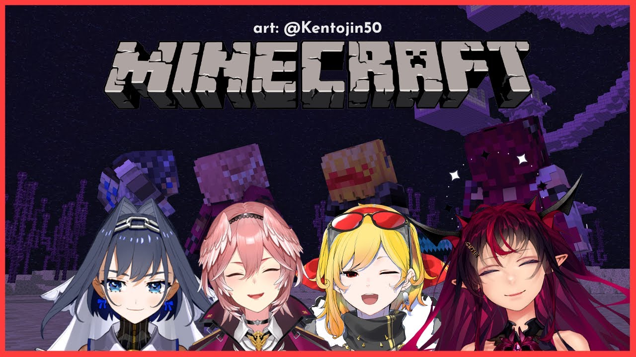 【Minecraft】Elytra Hunting with the Senpais ❤️【Kaela / Lui / Kronii / IRyS】