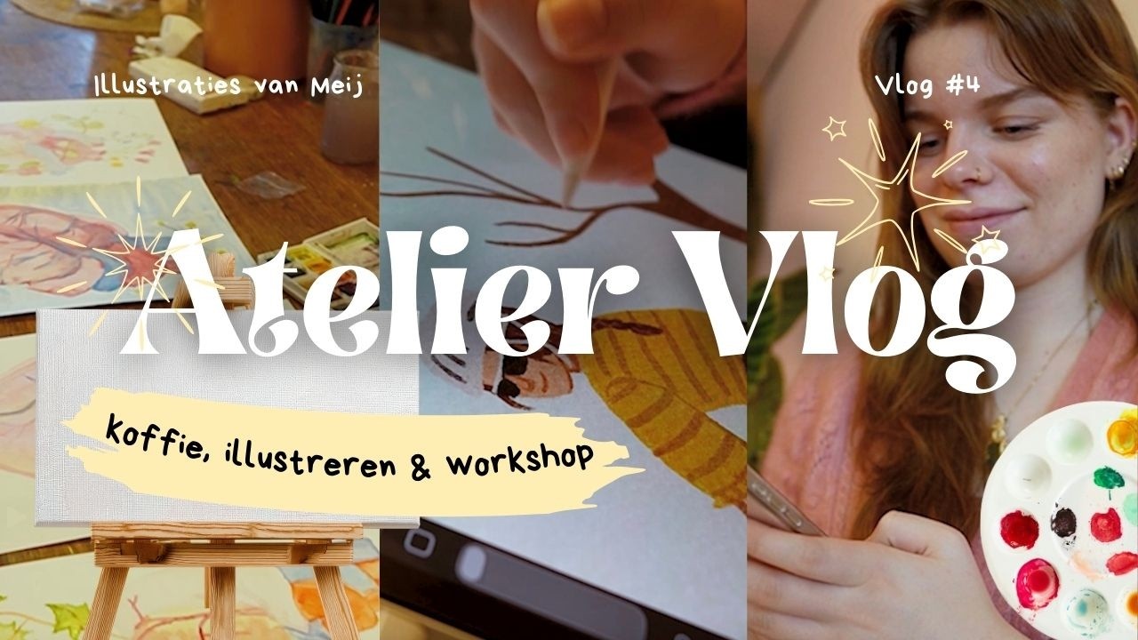 Koffiedrinken, illustreren & workshop geven! | ateliervlog #4