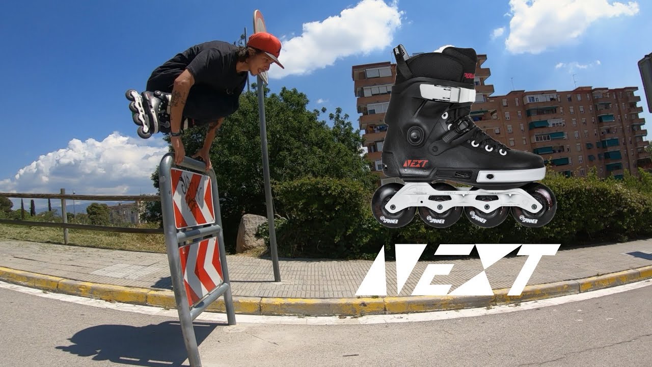 Xavi Eguino patinando los POWERSLIDE NEXT80mm