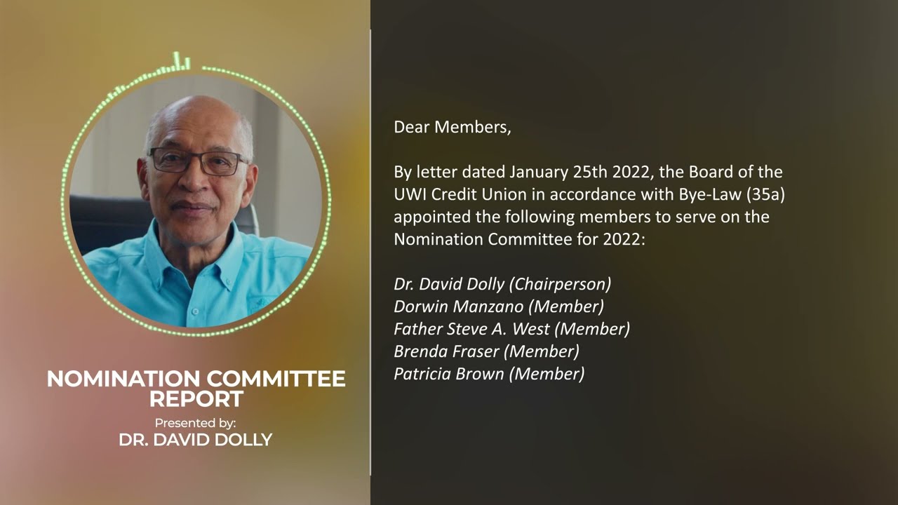 UWICU 56th AGM Nomination Committee Report Presentation