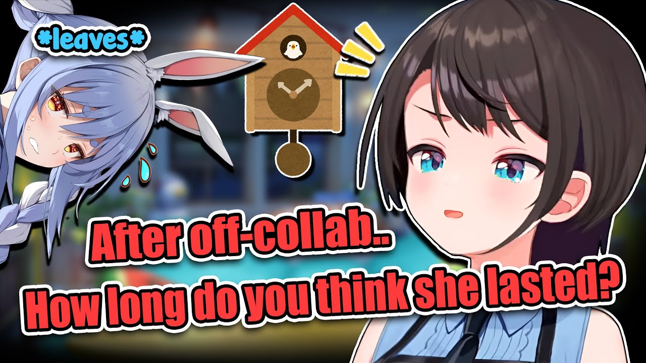 Subaru Counted on How Long Pekora Stayed AFTER Off-Collab Ended, and Chat was Wrong 【Hololive】