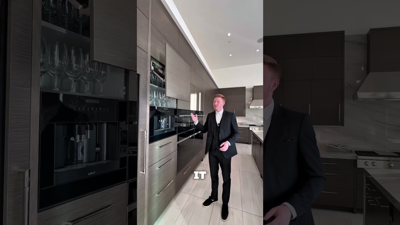 How unique is this luxury cabinet feature? #mansiontour #nickarace #luxuryhomes