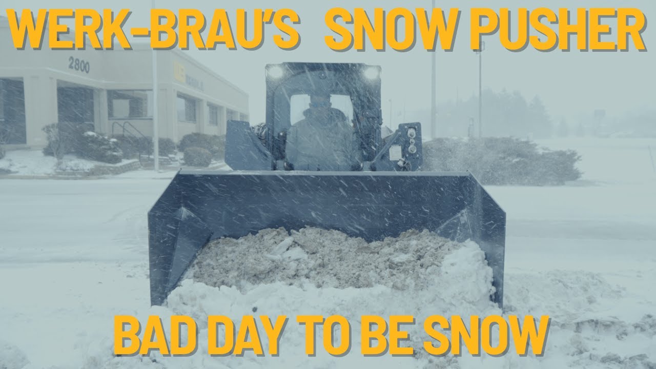 The SNOW PUSHER That Makes WINTER CLEAN UP Look Too EASY | WERK-BRAU SNOW PUSHER
