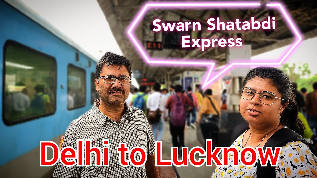 12003 Swarn Shatabdi. New Delhi to Lucknow jn. Shatabdi Express. #trainvlog #lucknow #trainjourney