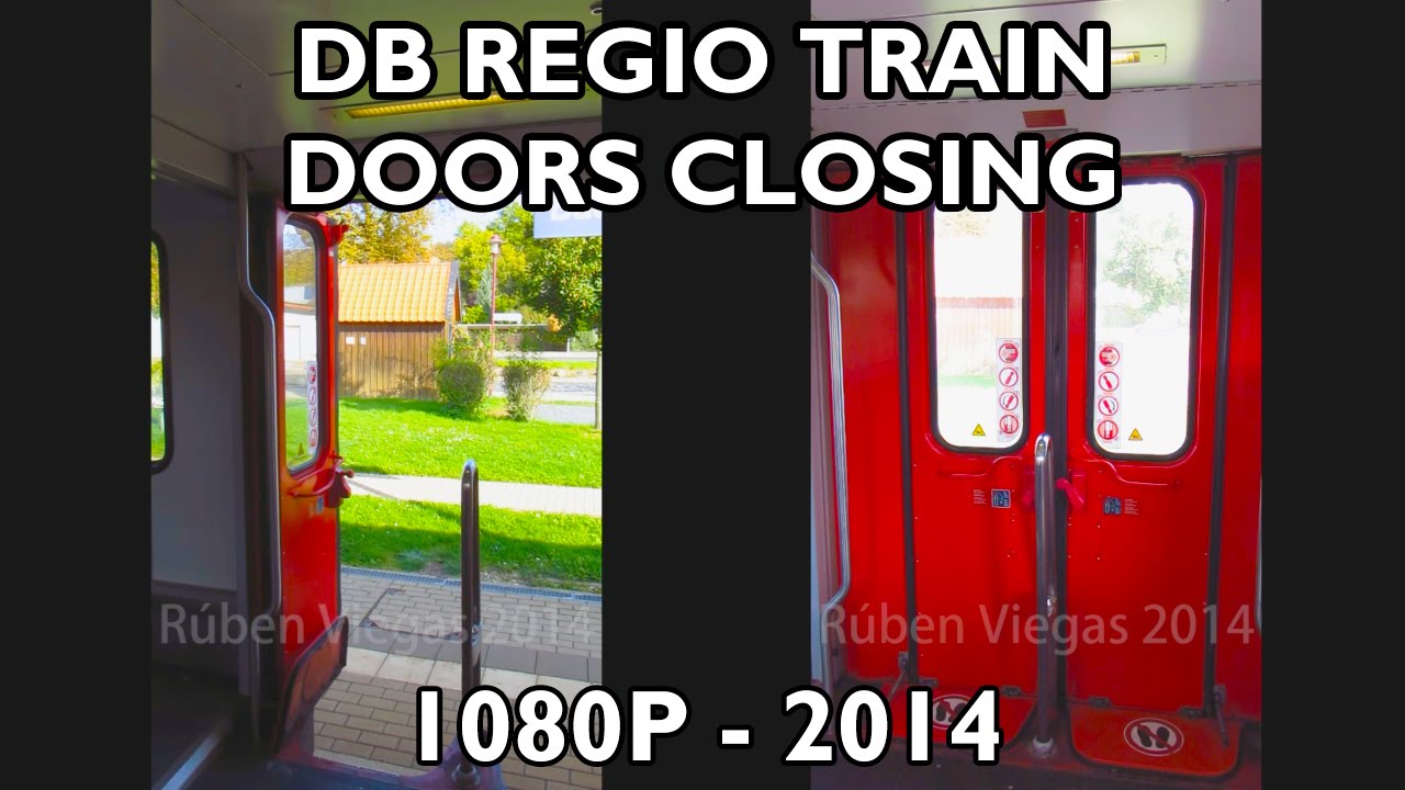 DB Regio train - doors closing