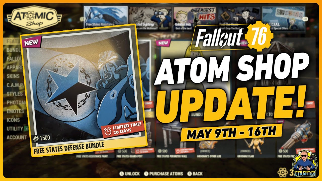 Fallout 76 Atomic Shop Update | May 9th - 16th