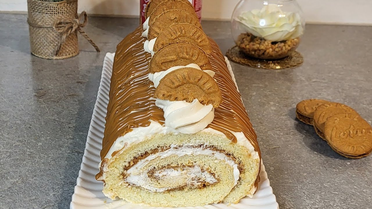 Delicieuse Bûche aux spéculoos inratable pour Noël 🎅 🤶