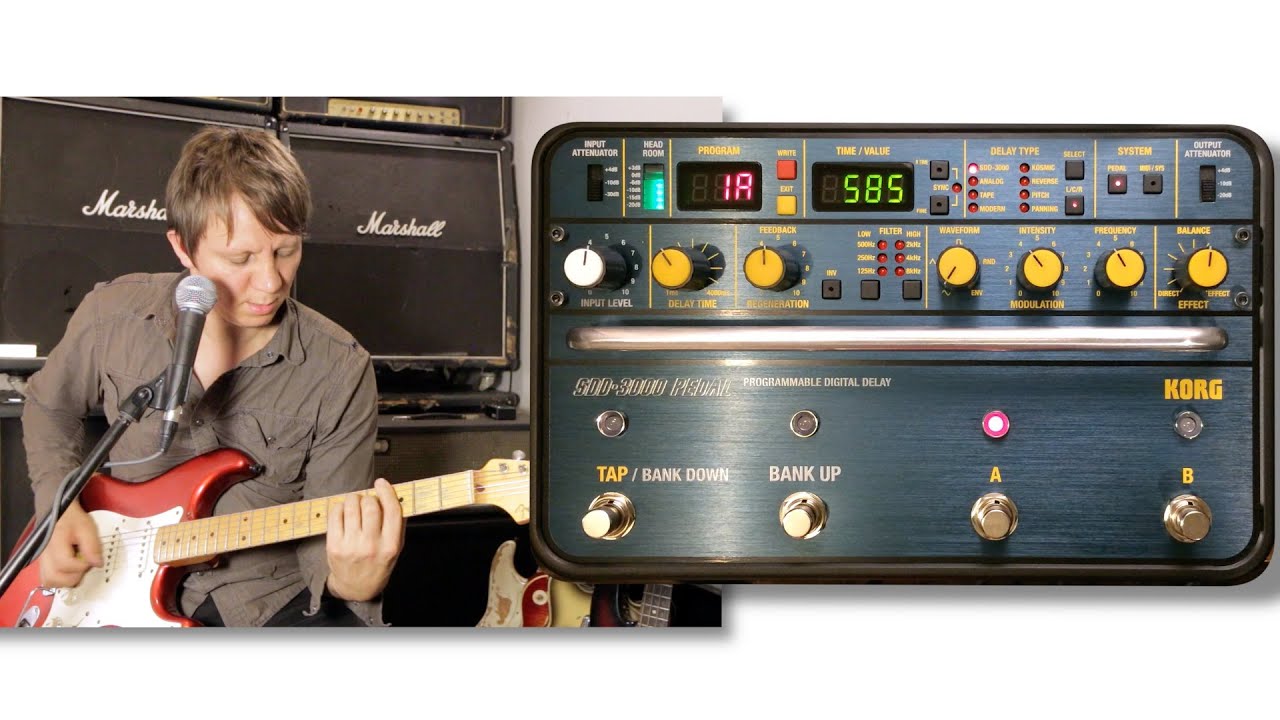 Korg SDD 3000 Pedal Stereo Demo