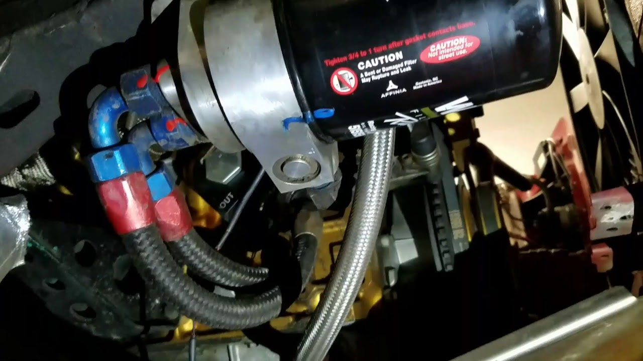 E30 remote filter and cooler
