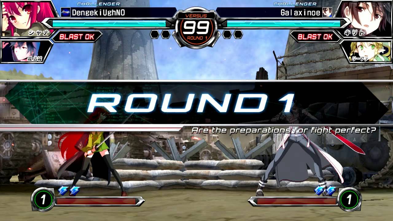 Dengeki Bunko Fighting Climax - Kirito going HAM [720p/60fps]