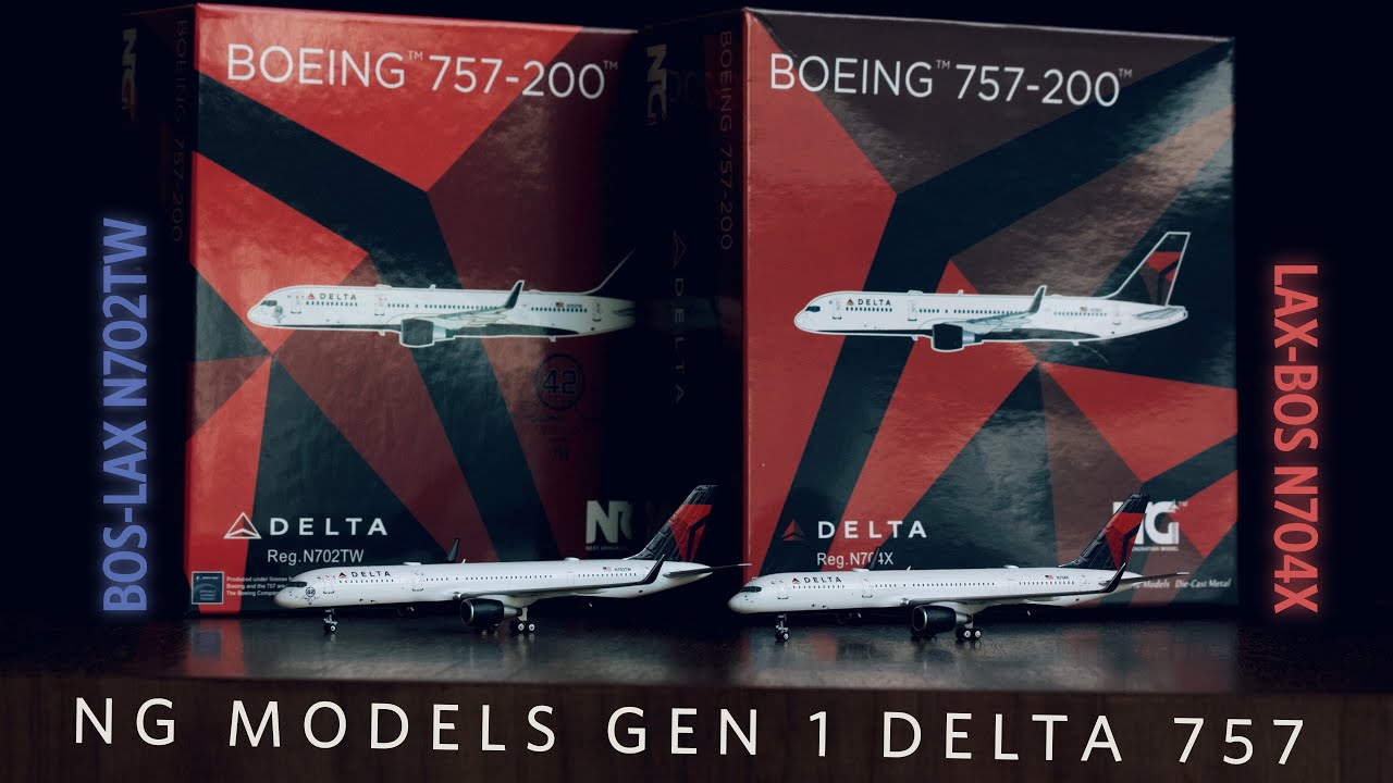 NG Models -- Delta Air Lines -- B757-200 | N704X & N702TW -- Reviews Ep.19