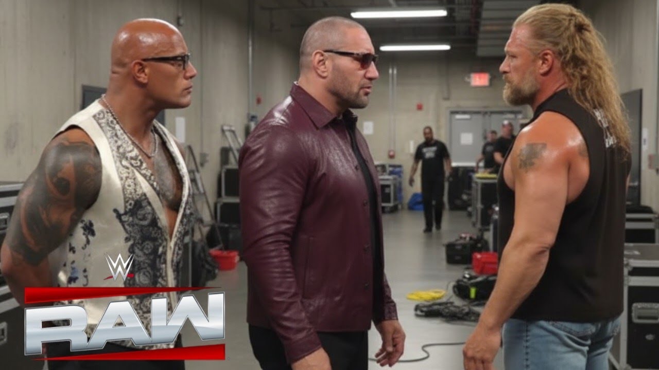 Royal Rumble Warning: Brock Lesnar, Batista & The Rock Clash Backstage on RAW