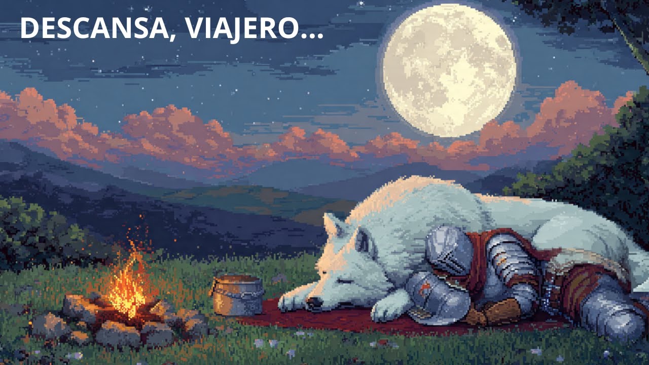 🌙 Descansa, Viajero… La Luna Vigila Mientras Tú Duermes 🔥🐺