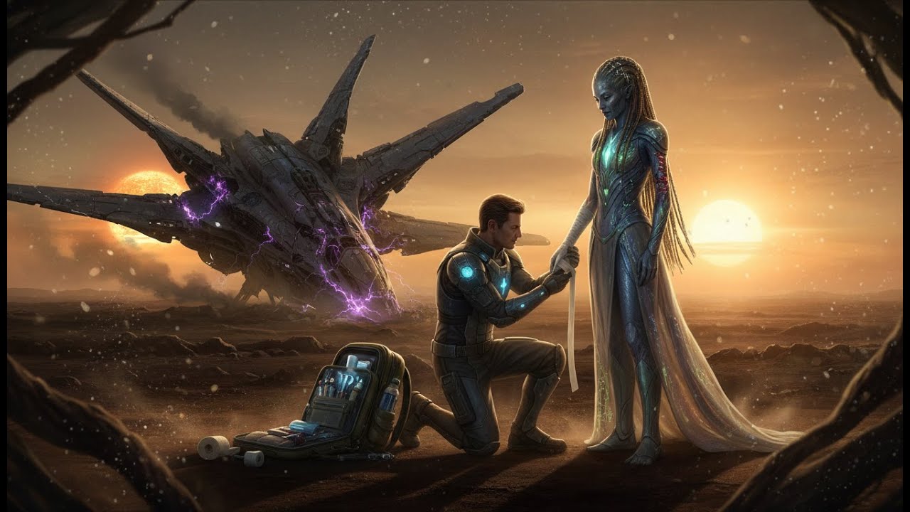 The Human Healed the Alien Empress—Unaware She Was the Galaxy’s Most Powerful Warrior