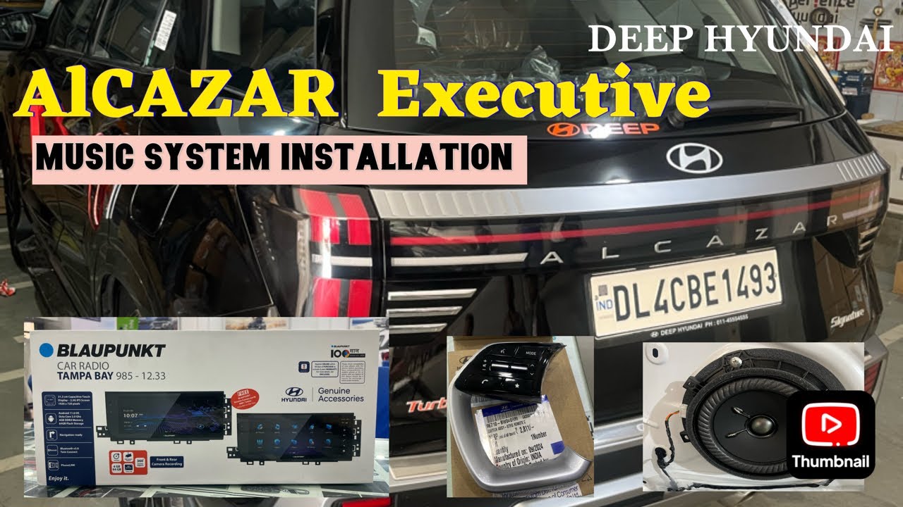 Hyundai AlCAZAR Executive Music System Installation | Bose Speaker | Steering Control