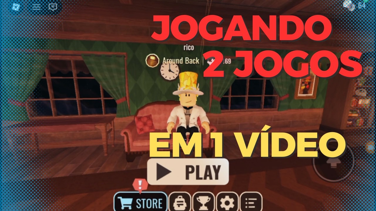 Jogando Doors e Fisch no meu tablet