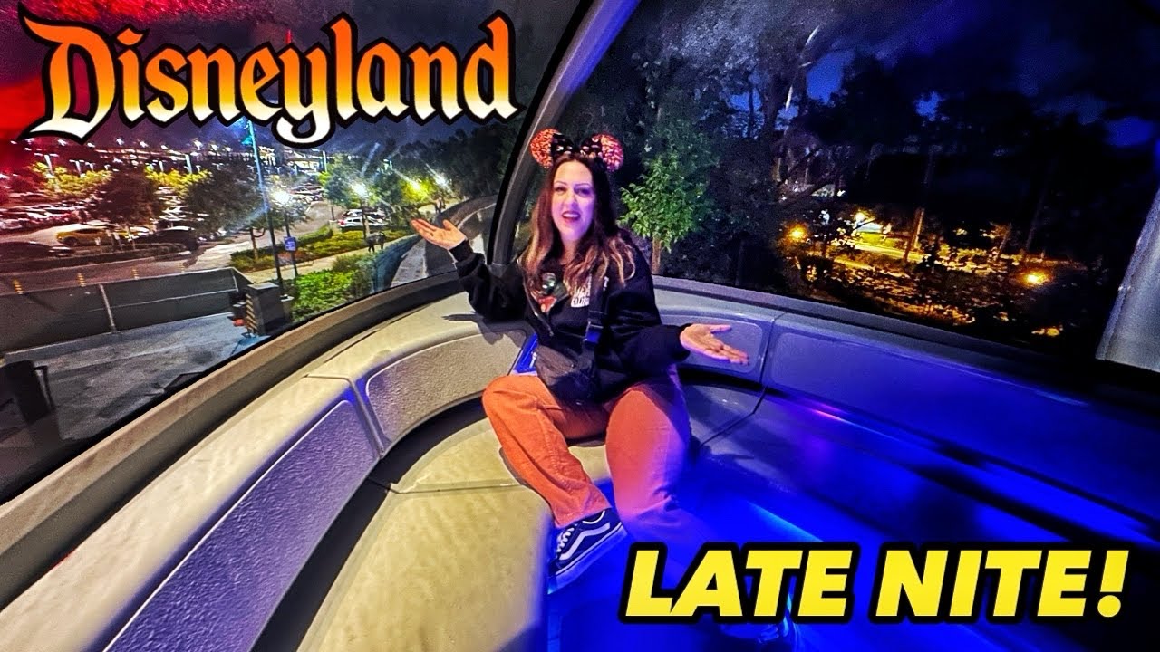 DISNEYLAND LATE NIGHT! Forgot we had a Reservation! Front Monorail Rides Return + Rides & Park Close