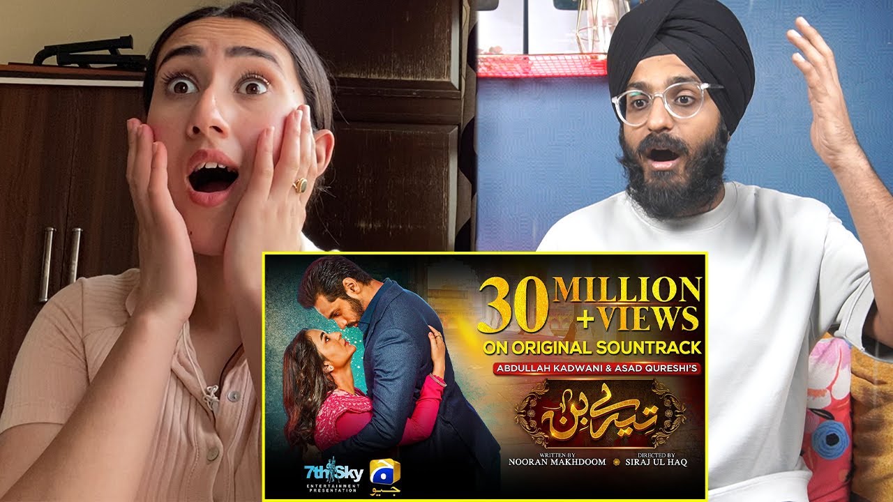 Indian Reaction to Tere Bin | OST | ft. Yumna Zaidi, Wahaj Ali | Shani Arshad | Raula Pao