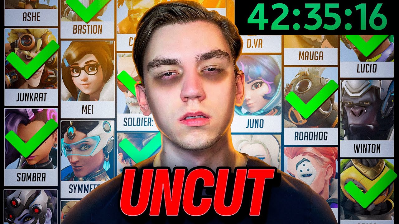 [UNCUT] I Couldn't Stop Streaming till I Won a Game on EVERY Hero in Overwatch 2