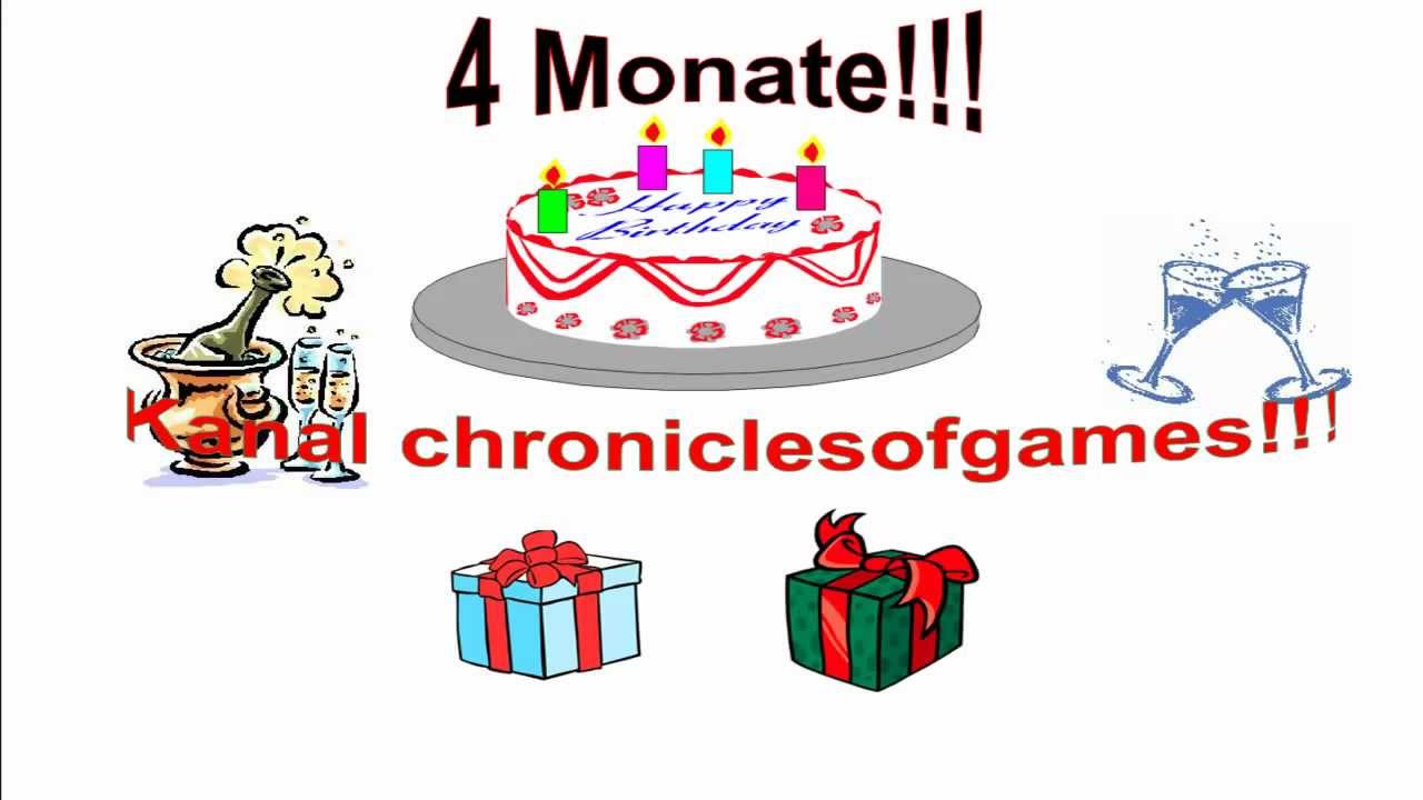Chroniclesofgames feiert Geburtstag: 4 Monate Kanal chroniclesofgames!!!