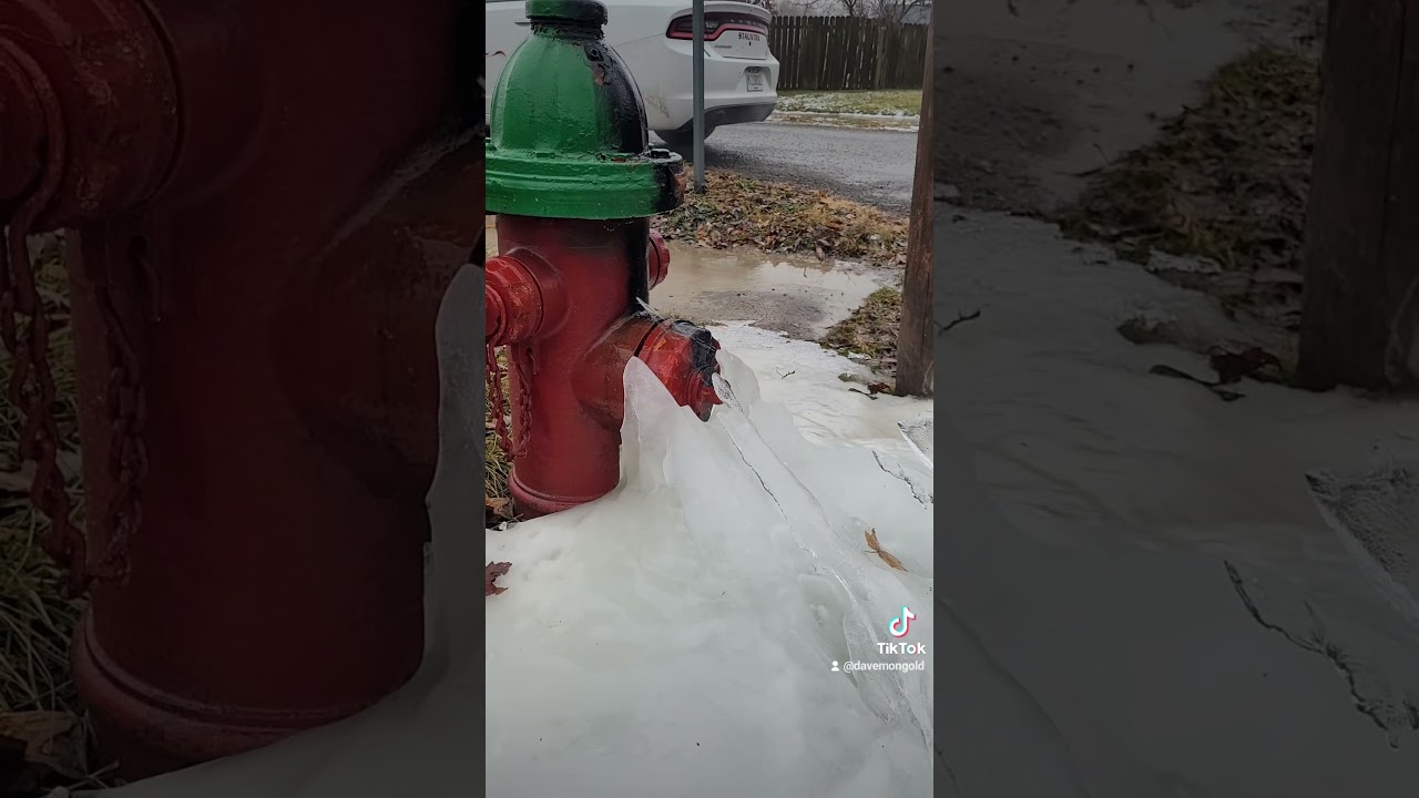 the very cold temps took a toll on this 50 year old hydrant. #midwest #illinois #cityworker #infrast