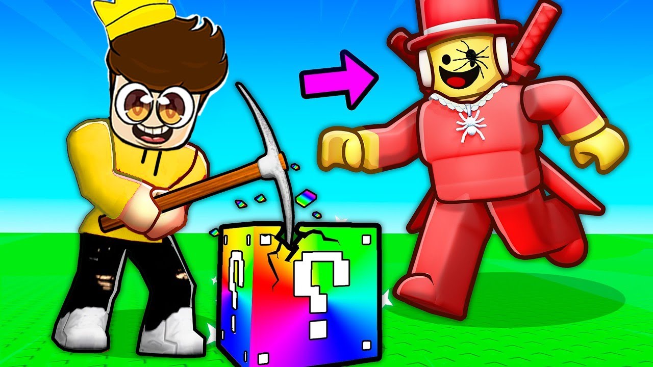 I PLAYED SAMMY’S NEW GAME ROBLOX BREAK A LUCKY BLOCK!